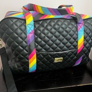 Betsey Johnson weekender/ overnight duffel travel bag